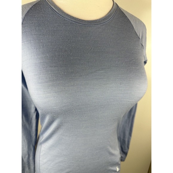 Smartwool Blue Raglan Long Sleeve Tee Fitted - Picture 13 of 15